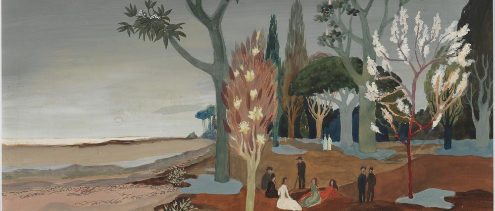 Ein surrealistisch anmutendes Bild von Tove Jansson, „Landscape“, undatiert.