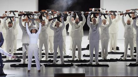 Szene aus Giuseppe Verdis „Aida“ an der Berliner Staatsoper.