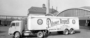Pilsner Urquell Wagen, aufgenommen im April 1959.