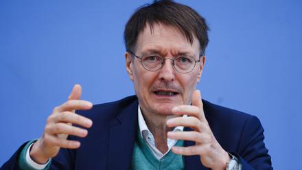 Karl Lauterbach stellte am Mittwoch sein neues Konzept vor.