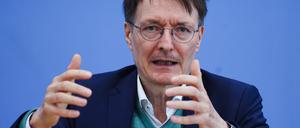 Karl Lauterbach, Bundesgesundheitsminister, informiert die Medien über die Neuordnung des RKI.
