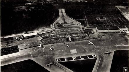 Der Flughafen Tempelhof um das Jahr 1935.