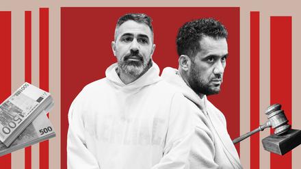 Arafat A.-Ch. sitzt im Oberlandesgericht bei der Fortsetzung eines Zivilprozesses zwischen ihm und dem Rapper Bushido um eine Wohnanlage in Rüdersdorf (Märkisch-Oderland). +++ dpa-Bildfunk +++