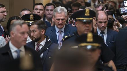 Muss seinen Posten räumen, weil er von der eigenen Partei gestürzt wurde: Kevin McCarthy, Sprecher des amerikanischen Repräsentantenhauses.