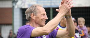 Benny Wendt, hier bei einer Veranstaltung von TeBe im Jahr 2019, spielt am Sonnabend mit der Hans-Rosenthal-Elf gegen Schalke 04.