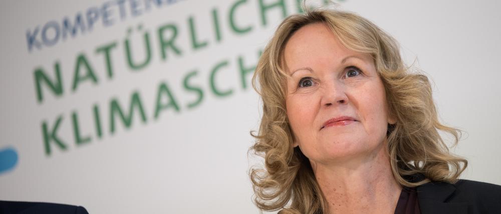 Steffi Lemke (Bündnis 90/Die Grünen) während der Eröffnung des Kompetenzzentrums Natürlicher Klimaschutz.