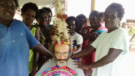 Gianluca Grimalda während seines Aufenthalts in Bougainville. 