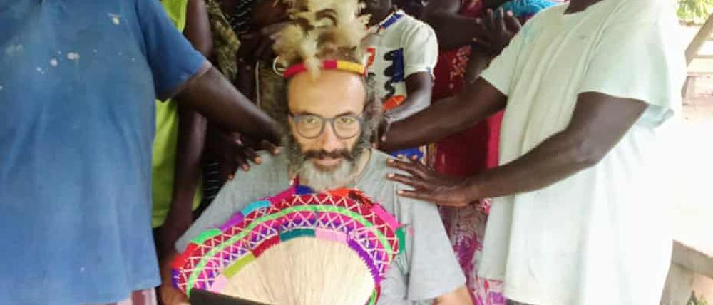 Gianluca Grimalda während seines Aufenthalts in Bougainville.