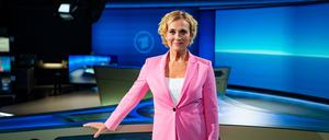 Moderatorin Caren Miosga hat am Donnerstagabend ihre letzten „Tagesthemen“ moderiert.