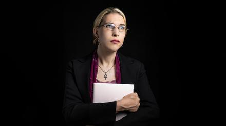 Sofia Forslund wird überallhin von ihrem wichtigsten Werkzeug begleitet: ihrem Laptop.