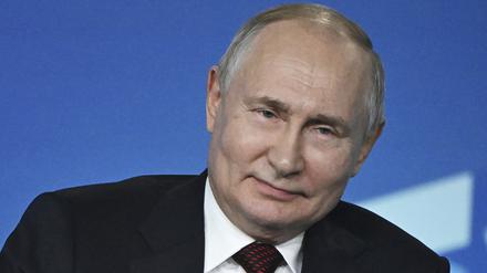 Putin in Sotchi - er hat Grund zu lächeln. 