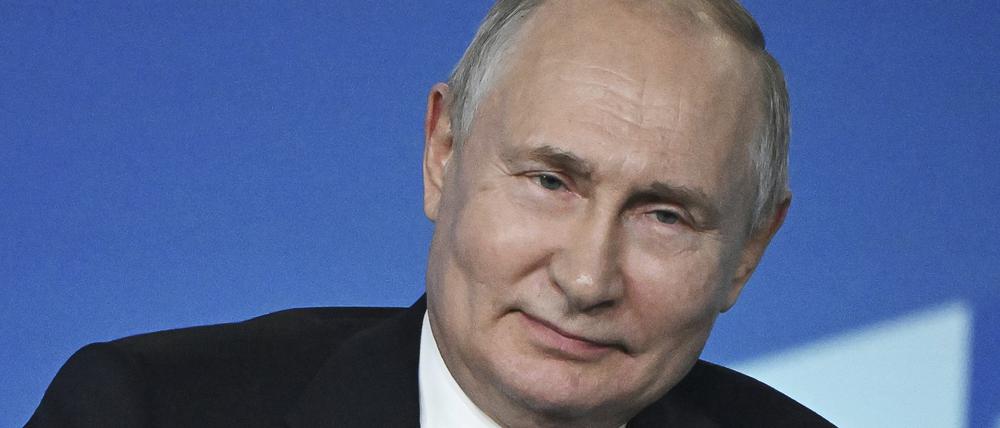 Putin in Sotchi - er hat Grund zu lächeln. 
