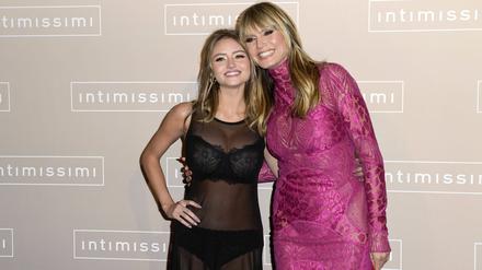 Heidi Klum mit Tochter Leni Klum beim Werbe-Event im Berliner Bode-Museum.
