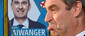 Wer ärgert hier wen? Hubert Aiwanger und Markus Söder. 