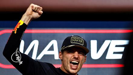 Wieder mal ich. Max Verstappen feiert.