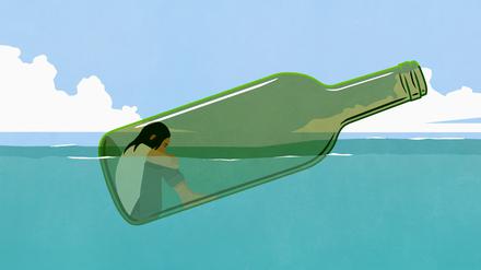 Trost in der Flasche: Oft trinken Frauen, um negative Emotionen wie Angst und Stress zu regulieren. 