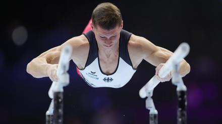 Lukas Dauser am Barren.