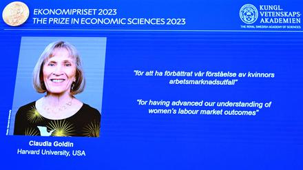 Die Gewinnerin des Preises für Wirtschaftswissenschaften 2023, Claudia Goldin.