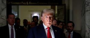 Der Prozess gegen EX-US-Präsident Donald Trump in New York zwingt die Deutsche Bank in den Zeugenstand.      