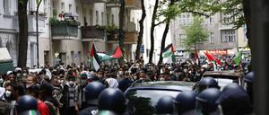 Pro-Palästinensiche Demonstration in Neukölln, 2021.