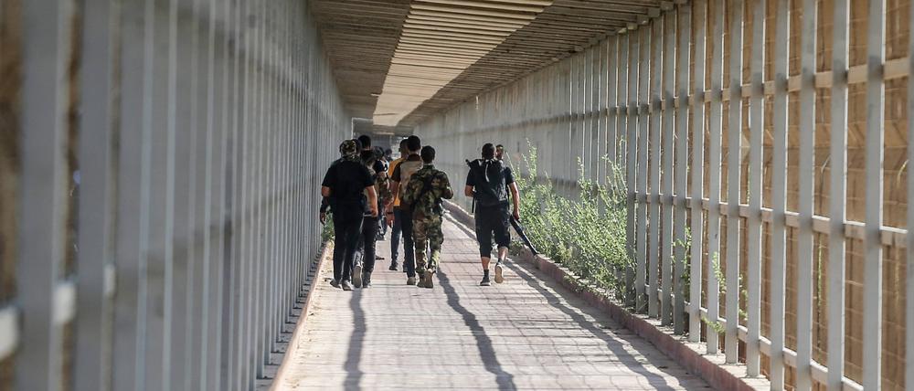 Der Grenzübergang Erez führt nach Israel.