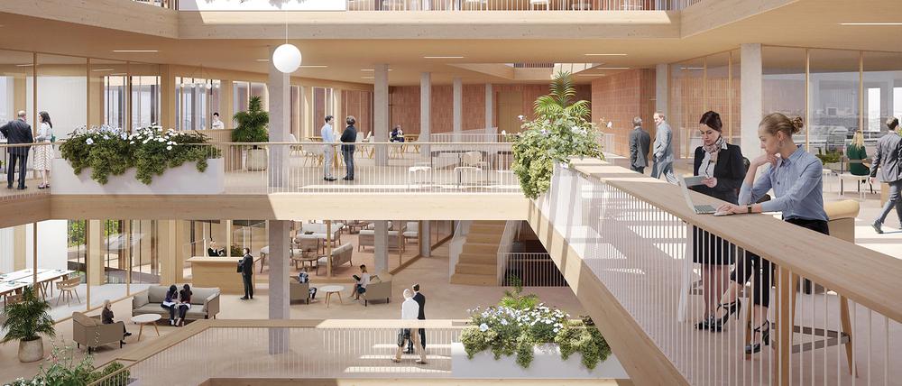 Am geplanten Standort möchte die Berliner Stadtreinigung ihren Beschäftigten eine moderne Arbeitsumgebung bieten.