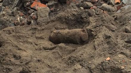 In Cottbus wurde bei Bauarbeiten eine Bombe gefunden