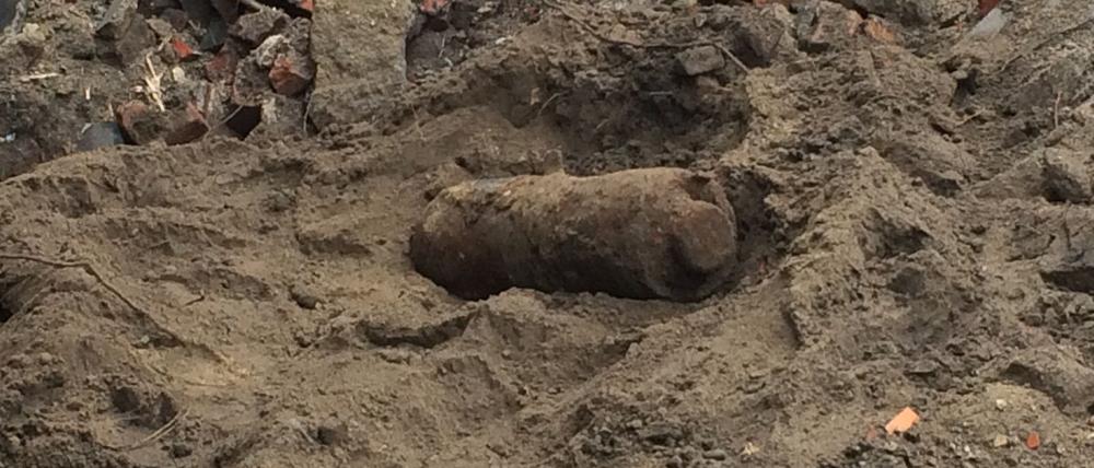 In Cottbus wurde bei Bauarbeiten eine Bombe gefunden