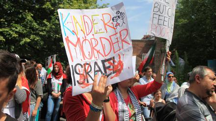 Israelfeindliche Demonstration in München.