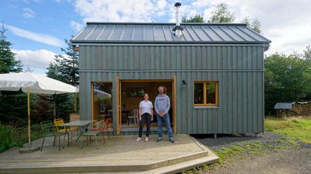 Die einzelnen Materialien des Tiny House – ohne Nägel gefertigt – sind nach einem Kreislaufprinzip bei Bedarf auch später wiederverwertbar.
