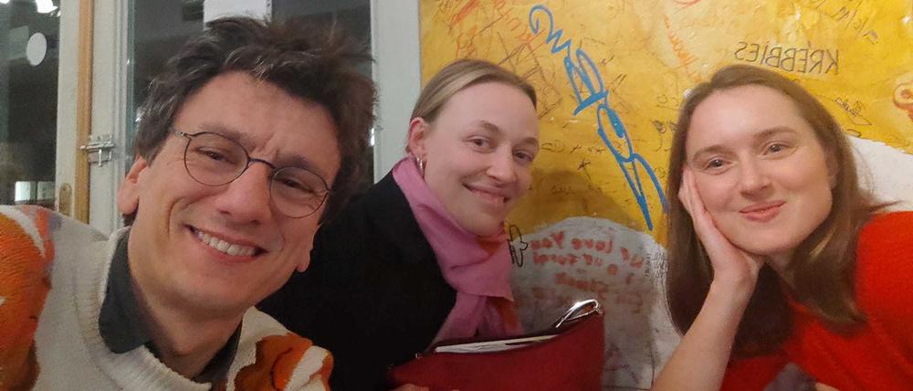 Robert Ide, Joana Nietfeld und Helena Piontek (von links) schrieben vier Jahre lang über die Liebe.