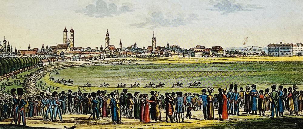 Zu Ehren des königlichen Brautpaars fand ein Pferderennen statt.