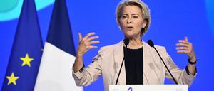 EU-Kommissionspräsidentin Ursula von der Leyen will auch nach der Europawahl im kommenden Jahr in ihrem Amt bleiben. 