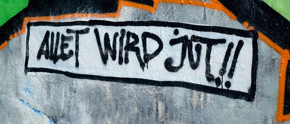 „Allet wird jut“: Berlinert wird auch auf Hauswänden. 