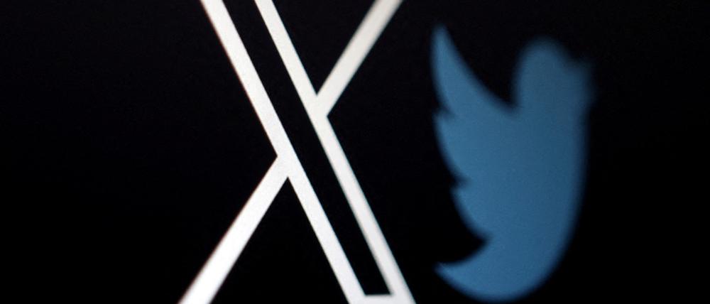 Das Logo von „X“, früher „Twitter“