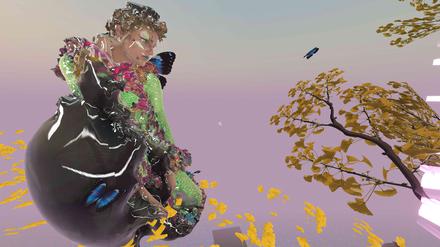 Rebecca Merlics Installation „Glitchbodies“ beim „VR Kunstpreis“.