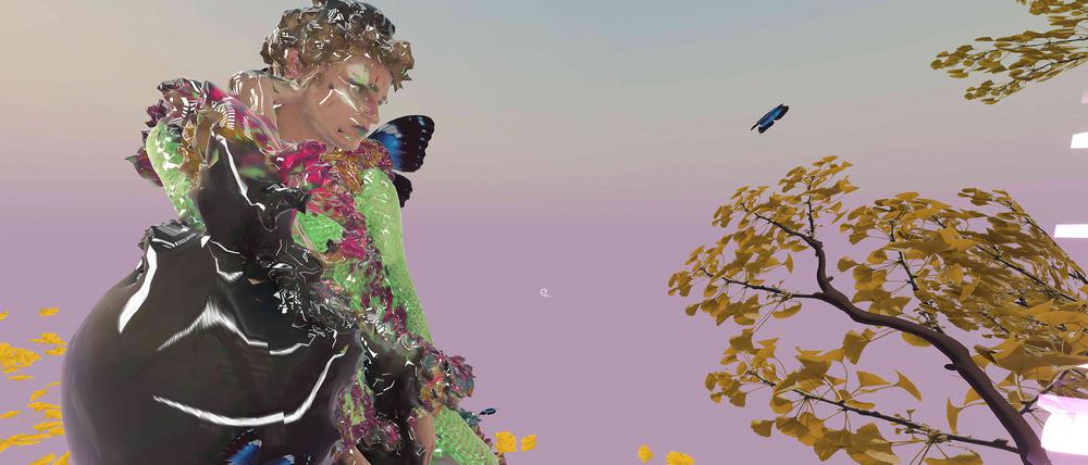 Rebecca Merlics Installation „Glitchbodies“ beim „VR Kunstpreis“.