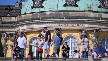 Das Schloss Sanssouci in Potsdam.