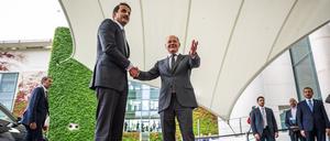 Ein heikler Gast. Der Emir von Katar zu Besuch bei Kanzler Scholz.