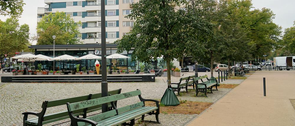 Lehniner Platz am Kurfürstendamm in Berlin-Charlottenburg.