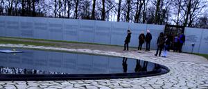 Das Denkmal für die im Nationalsozialismus ermordeten Sinti und Roma. 