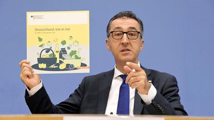 Ernährungsminister Cem Özdemir (Grüne) sieht vegetarische Ersatzprodukte auch als Beitrag zum Klimaschutz.