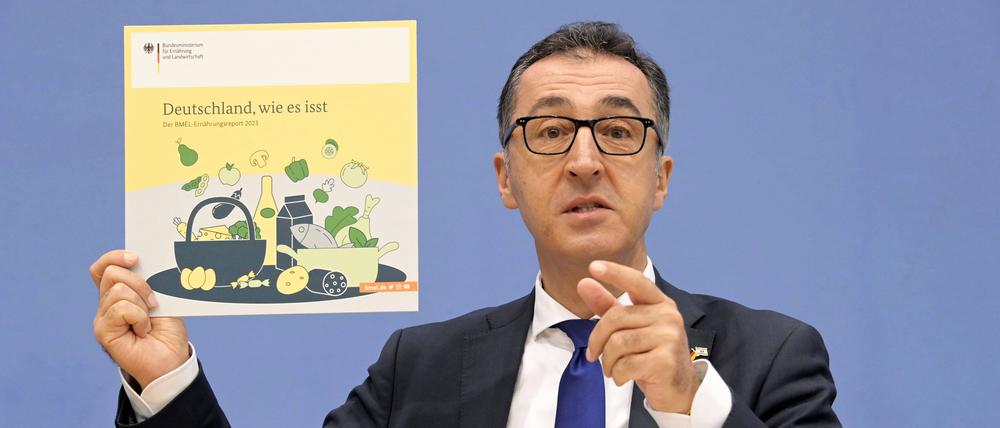 Ernährungsminister Cem Özdemir (Grüne) sieht vegetarische Ersatzprodukte auch als Beitrag zum Klimaschutz.
