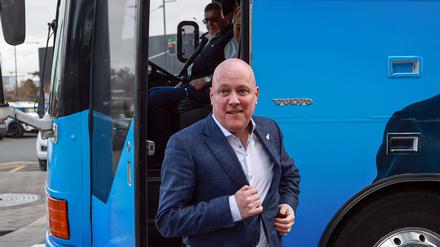 Christopher Luxon, Vorsitzender der Nationalen Partei, wird vermutlich neuer Ministerpräsident.