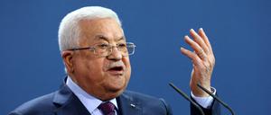 Präsident Mahmud Abbas.