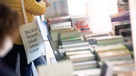 Büchersortiment auf der Frankfurter Buchmesse 
