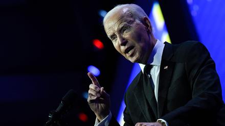 US-Präsident Joe Biden bei einer Rede in Washington.