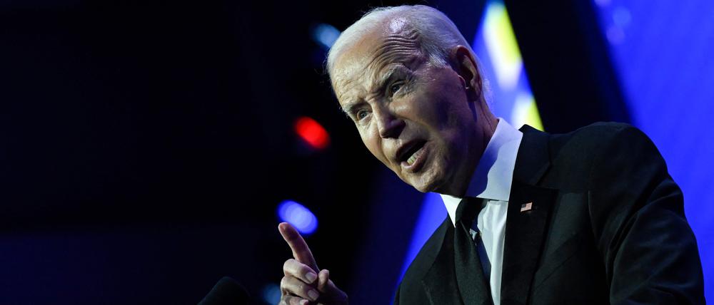US-Präsident Joe Biden bei einer Rede in Washington.