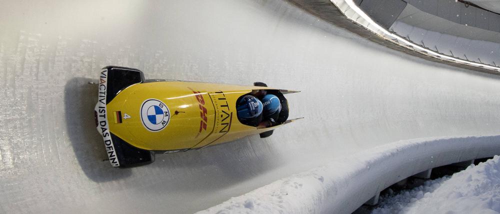 Im Eiskanal von Innsbruck könnten die olympischen Schlittenwettbewerbe 2026 ausgerichtet werden.