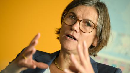 10.10.2023, Hessen, Frankfurt/Main:  Die designierte IG-Metall-Chefin Christiane Benner will sich auf ihrem neuen Posten für eine stärkere Rolle von Betriebsräten in Unternehmen einsetzen. 